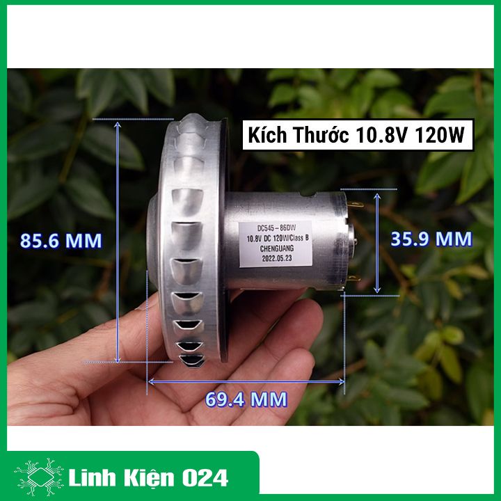 Động cơ máy hút bụi công suất cao 70W/120W cánh quạt hợp kim nhôm siêu khỏe