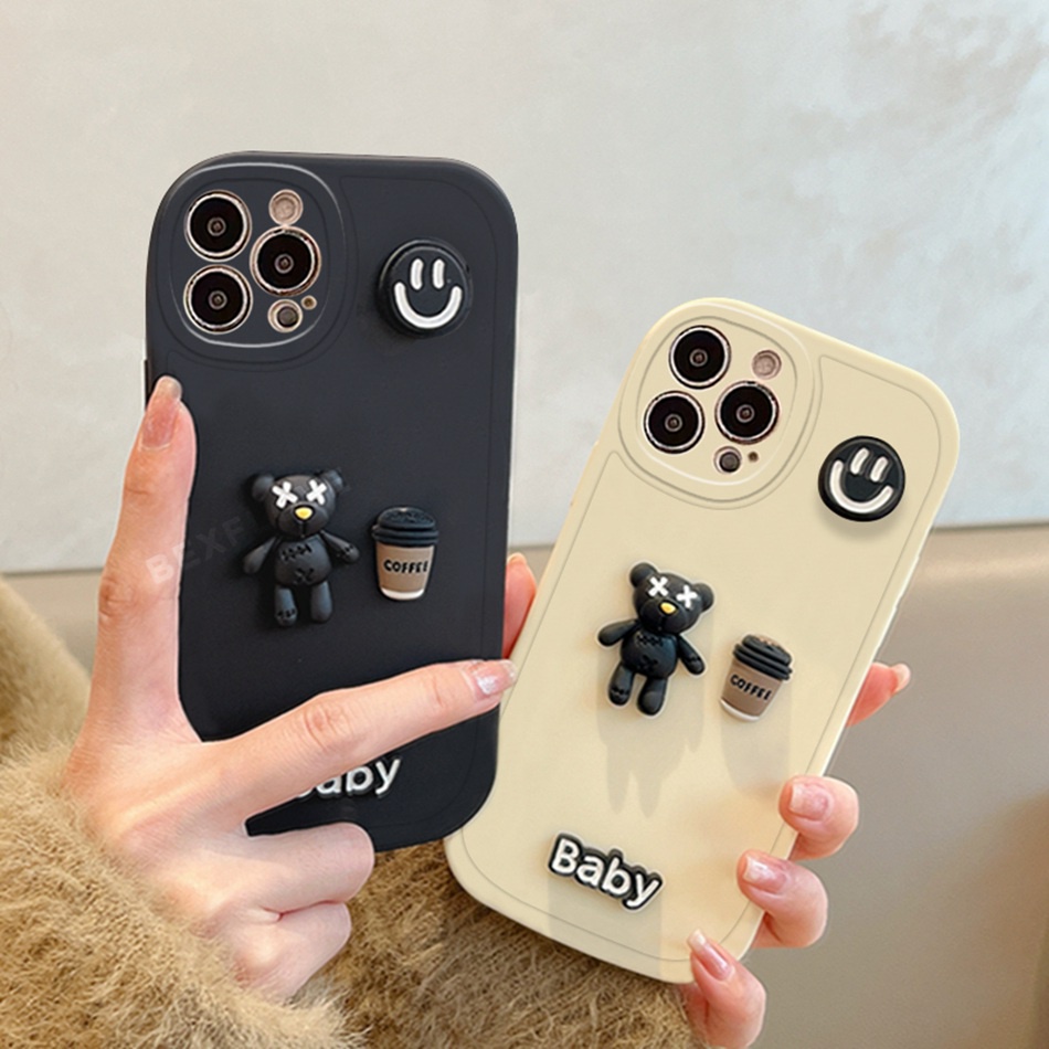 Ốp Điện Thoại Silicon Mềm Hình Mặt Cười 3d Cho iphone 11 14 13 12 pro max + mini 6 s 7 8 + se 2020 11pro x xr xs max 14 +