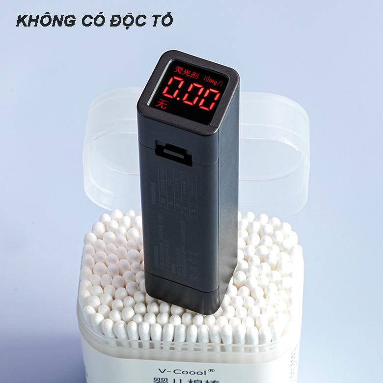 Tăm bông bông tự nhiên cho em bé sơ sinh nhãn hiệu V-Cool