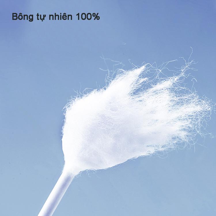 Tăm bông bông tự nhiên cho em bé sơ sinh nhãn hiệu V-Cool