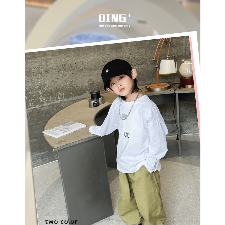 Áo Thun Tay Dài Dáng Rộng Thời Trang Mùa Xuân Mới Cho Bé Trai