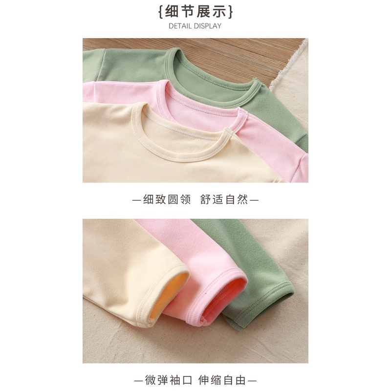 Áo Nhung Cổ Tròn Tay Dài In Chữ Phong Cách Đức Thời Trang Thu Đông Cho Bé Gái 80-150cm