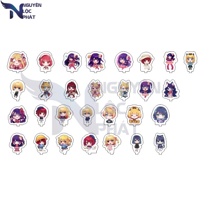 (3CM) MÔ HÌNH Standee anime Oshi no Ko Đứa Con Của Thần Tượng tượng mica trong acrylic quà tặng cho bàn bè trưng bày