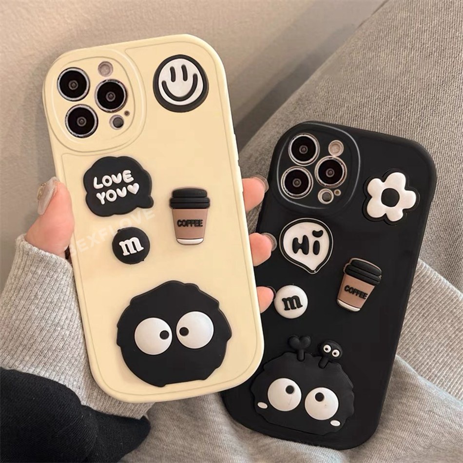 Ốp Điện Thoại Silicon Mềm Hình Mặt Cười 3d Cho iphone 11 14 13 12 pro max + mini 6 s 7 8 + se 2020 11pro x xr xs max 14 +