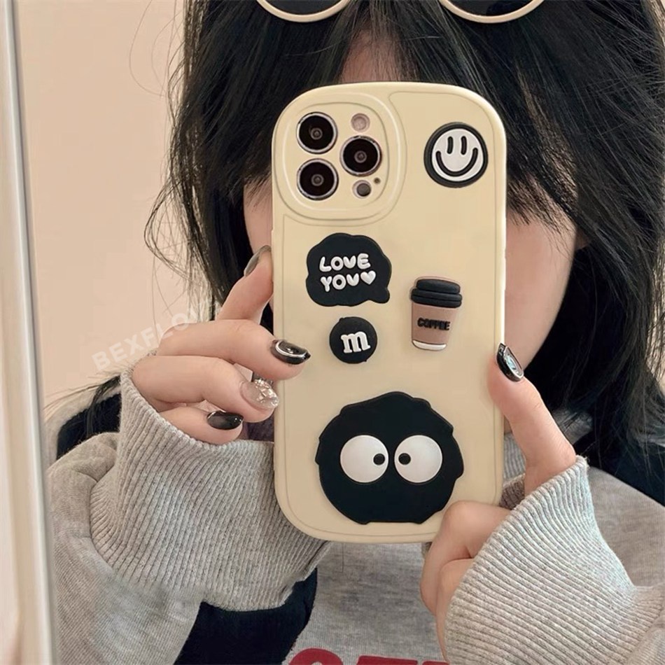 Ốp Điện Thoại Silicon Mềm Hình Mặt Cười 3d Cho iphone 11 14 13 12 pro max + mini 6 s 7 8 + se 2020 11pro x xr xs max 14 +