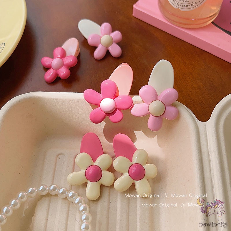Kẹp Tóc Hình Hoa dopamine Dễ Thương Cho Bé Gái