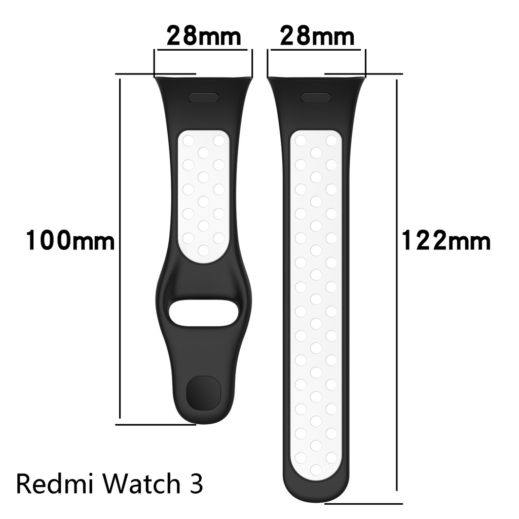Silicone Dây Đeo Thay Thế Chất Liệu Silicon Màu Trơn Cho redmi watch 3 active lite