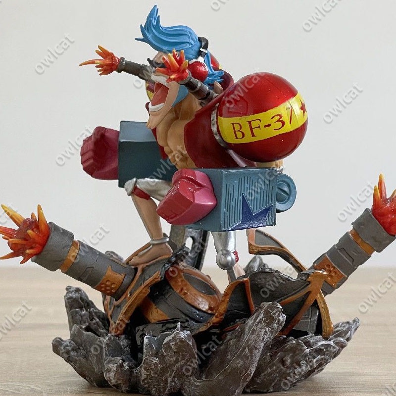 Mô Hình Nhân Vật One Piece Franky  13cm GK Version Straw Hat Pirates Cyborg Iron Man Frankie Battle PVC Figure Packed in Box Model Luffy