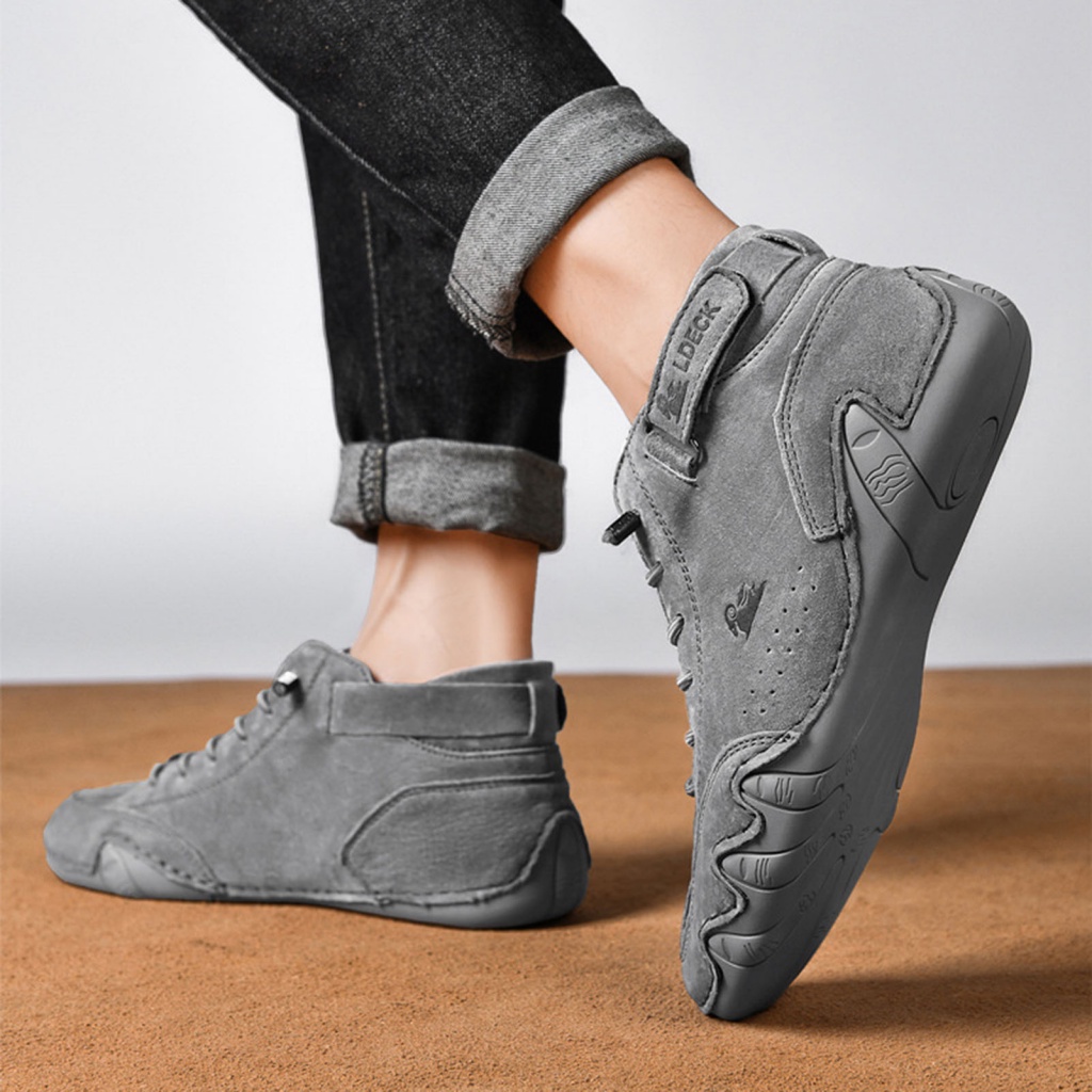 Bộ Đôi Bông Tai Và Quần Dài| 1 Đôi Giày Thể Thao Giả Da Chống Trượt Thoáng Khí