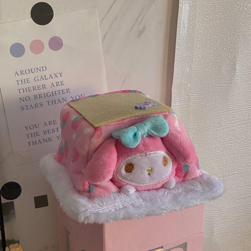 Sanrio Búp Bê Nhồi Bông Hình kuromi my melody cinnamoroll hellokitty Sáng Tạo Trang Trí Bàn Làm Việc
