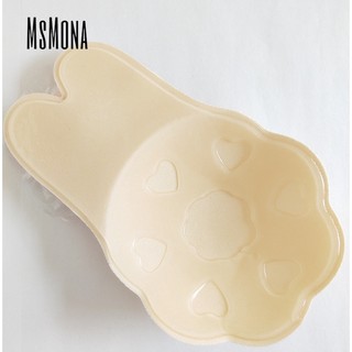 MsMona Nữ Dính Có Thể Tái Sử Dụng Núm Vú Bao Tai Thỏ Vô Hình Push Up NuBra