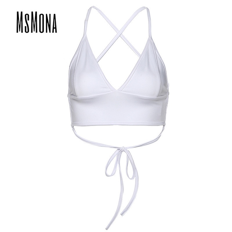 Áo tank top Cổ Chữ v Hở Lưng Màu Trơn Thời Trang Dành Cho Nữ