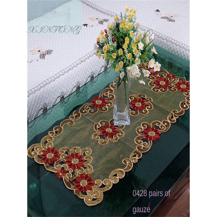 Tấm lót bàn cho bàn ăn Trang trí máy tính để bàn Bàn cà phê Mat Mục vụ thêu thủ công Châu Âu Bàn cà phê Khăn trải bàn Đĩa ăn hiện đại Tấm lót ly Mục vụ Tấm lót dạ