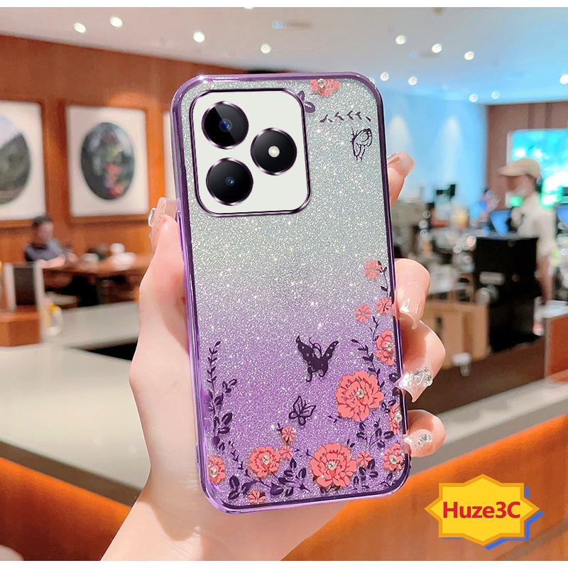 Ốp Lưng realme c53 Ốp Điện Thoại Hình Hoa Và Bướm Cho realme c53 HYB