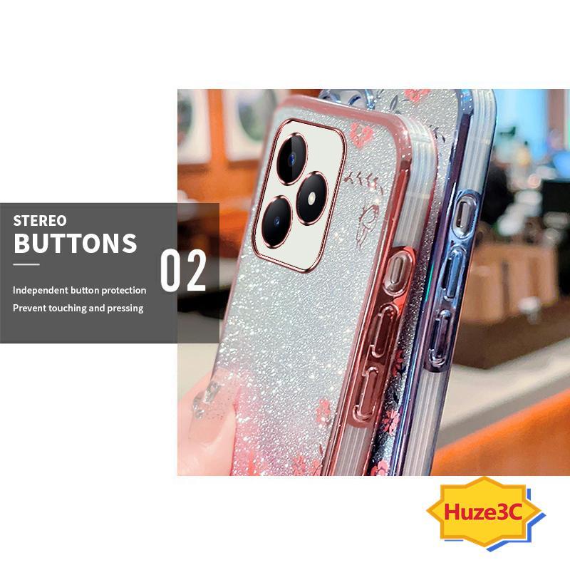 Ốp Lưng realme c53 Ốp Điện Thoại Hình Hoa Và Bướm Cho realme c53 HYB