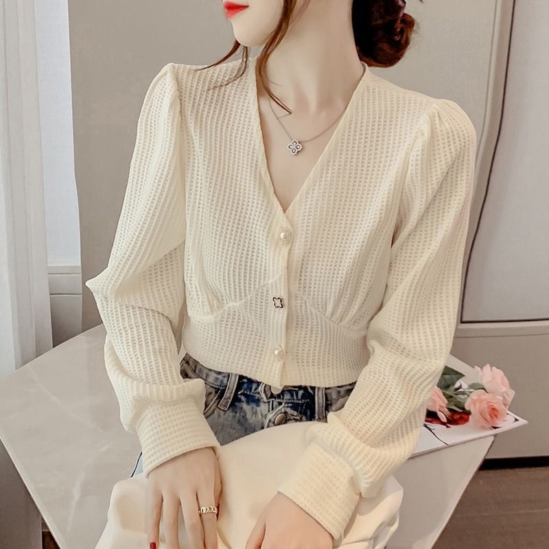 Áo Sơ Mi chiffon Tay Dài Thời Trang Xuân Thu 2023 Phong Cách Mới Cho Nữ