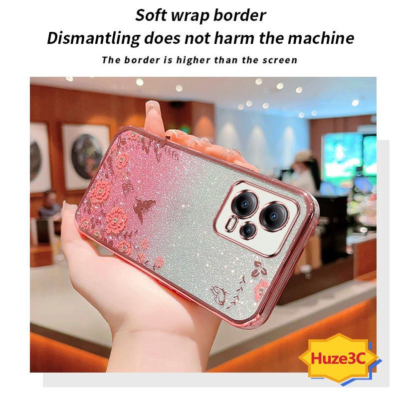 Ốp Lưng redmi note12 pro 5g / redmi note 12 5g Ốp Điện Thoại Hình Hoa Và Bướm Cho redmi note12 pro 5g / redmi note 12 5g HYB