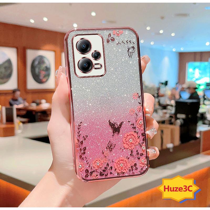 Ốp Lưng redmi note12 pro 5g / redmi note 12 5g Ốp Điện Thoại Hình Hoa Và Bướm Cho redmi note12 pro 5g / redmi note 12 5g HYB