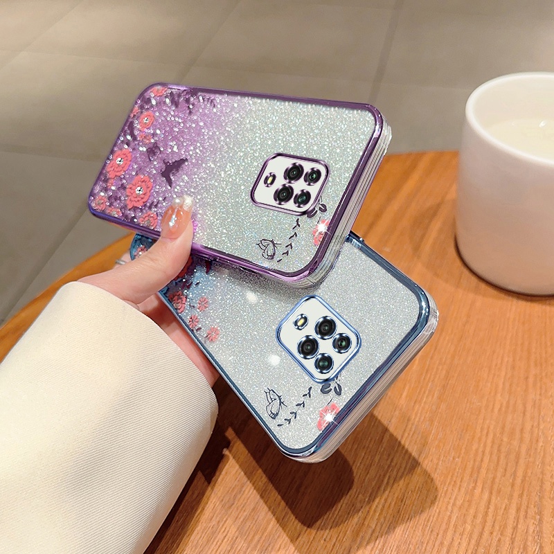 Ốp Điện Thoại Trang Trí Hình Hoa Bướm Cho Xiaomi Redmi Note 9 Pro Max 9S 7 8 9 Pro 5G Redmi9 9A 9C