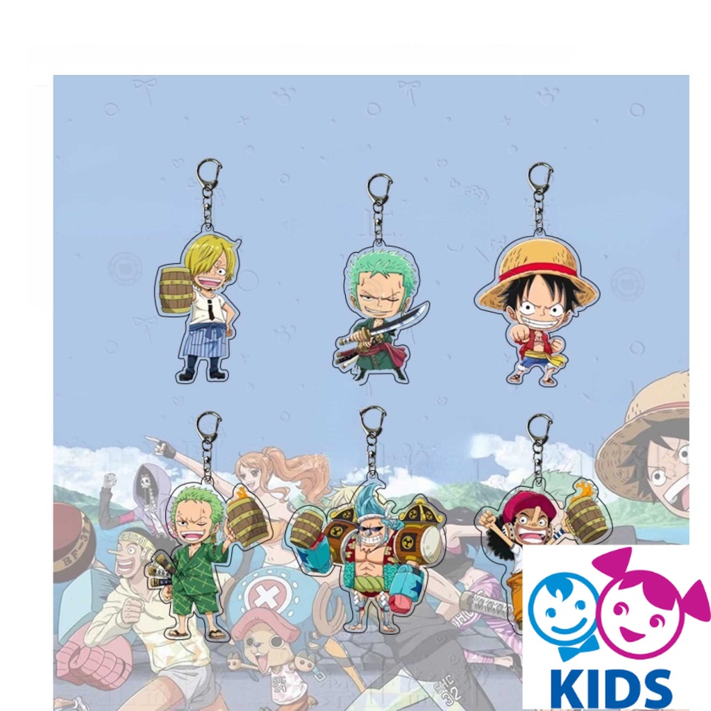 Hoạt Hình 3cm Móc Khóa Acrylic Hình Nhân Vật Luffy Trong One Piece NLSHOP