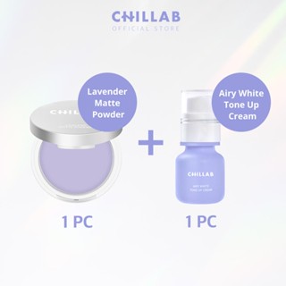  Chillab skin duo: Phấn Lì Hoa Oải Hương & Kem Nâng Tông Màu Da Trắng 