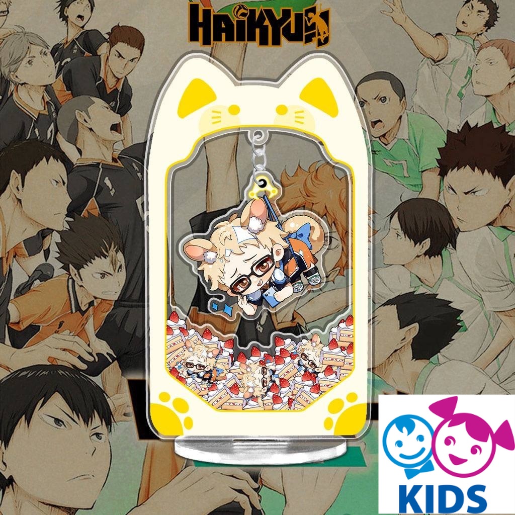 Mô hình gắp thú bông Haikyuu standee  các nhân vật Tobio Tetsuro Keiji Kenma kèm theo móc khóa 15cm NLSHOP