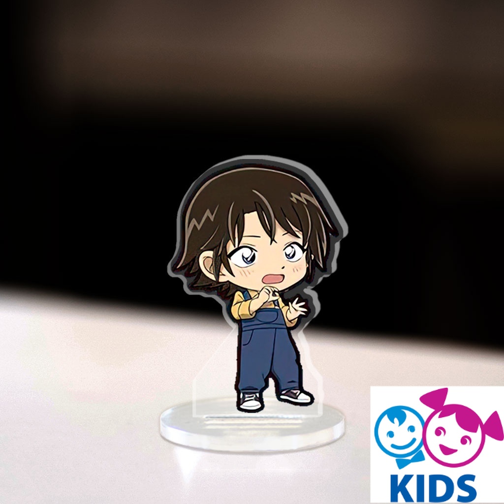 Mô hình Mini Conan Standee Chibi phim truyện hoạt hình thám tử lừng danh Conan Kaito Kid trang trí cao 3cm NLP