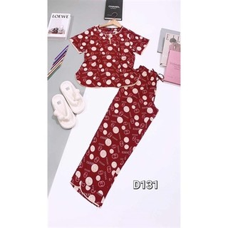 Bộ tole quần dài tay ngắn 3 nút