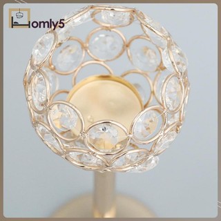Giá đỡ đèn cầy đính kim cương pha lê trang trí tiệc cưới / valentine