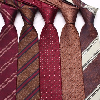 Cà Vạt Lụa polyester Kẻ Sọc Cá Tính Lịch Lãm Cho Chú Rể