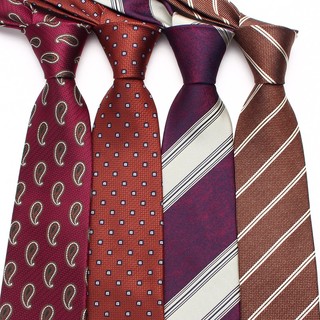 Cà Vạt Lụa polyester Kẻ Sọc Cá Tính Lịch Lãm Cho Chú Rể