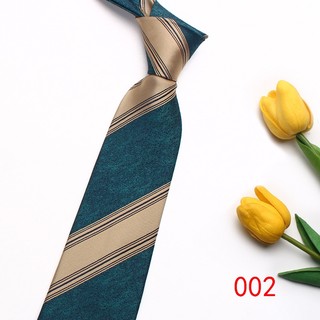 Cà Vạt Lụa polyester Kẻ Sọc Cá Tính Lịch Lãm Cho Chú Rể