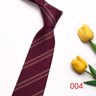 Cà Vạt Lụa polyester Kẻ Sọc Cá Tính Lịch Lãm Cho Chú Rể