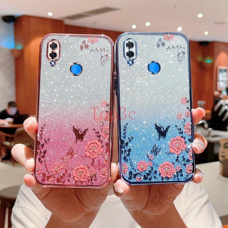 Ốp Lưng huawei nova 3i Ốp Điện Thoại Hình Hoa Và Bướm Xinh Xắn Cho huawei nova 3i HYB
