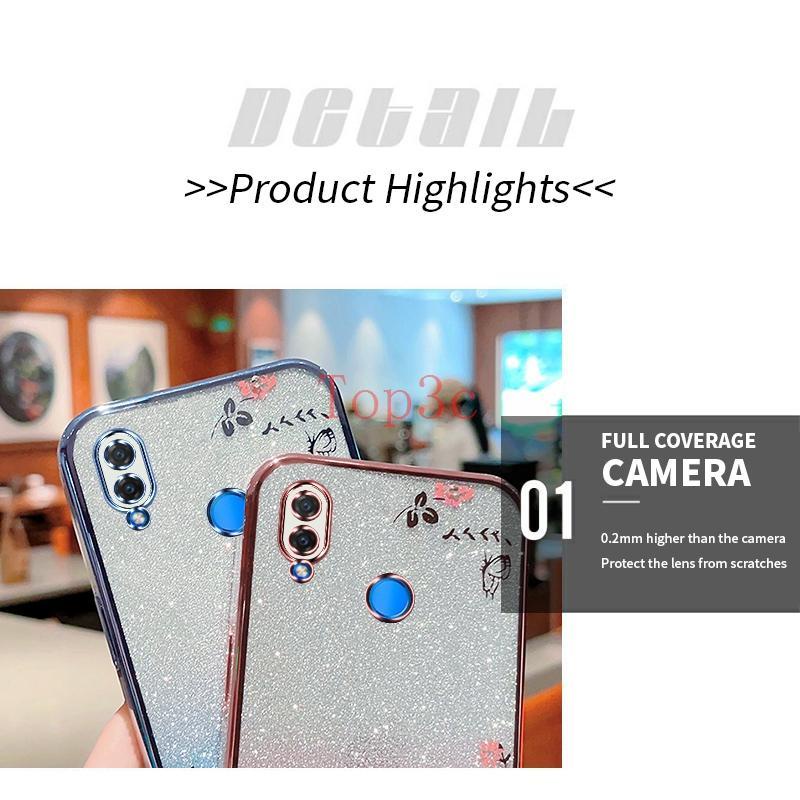 Ốp Lưng huawei nova 3i Ốp Điện Thoại Hình Hoa Và Bướm Xinh Xắn Cho huawei nova 3i HYB