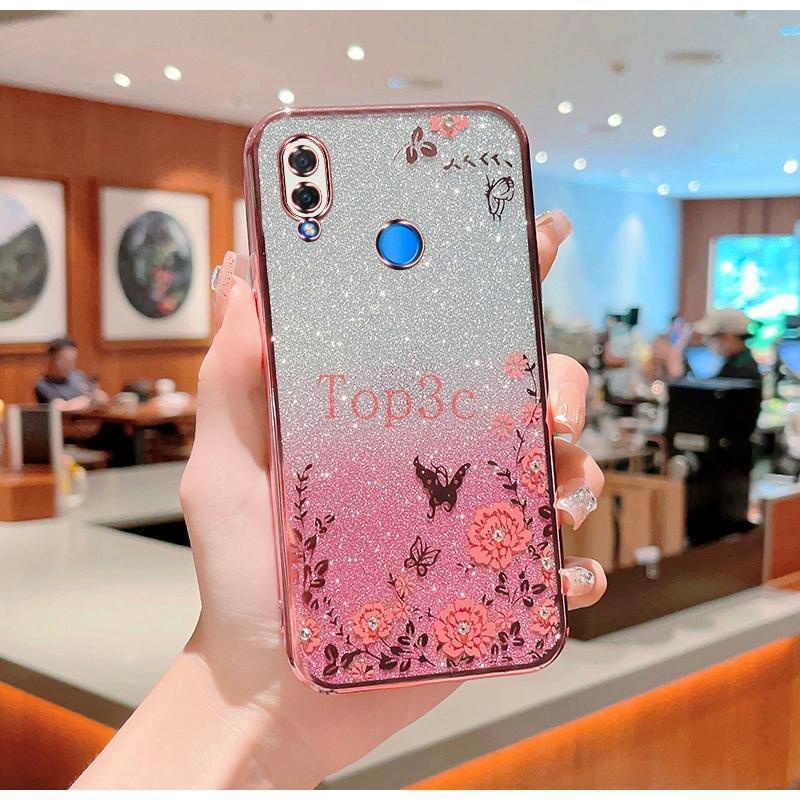 Ốp Lưng huawei nova 3i Ốp Điện Thoại Hình Hoa Và Bướm Xinh Xắn Cho huawei nova 3i HYB