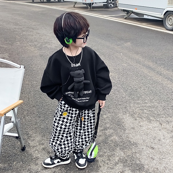 Set Đồ Thể Thao Dài Tay Phong Cách Thời Trang Mới 2023 Cho Bé Trai