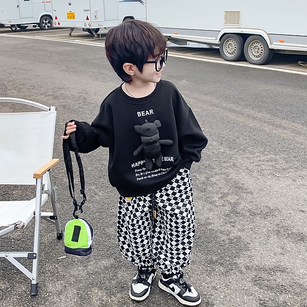 Set Đồ Thể Thao Dài Tay Phong Cách Thời Trang Mới 2023 Cho Bé Trai