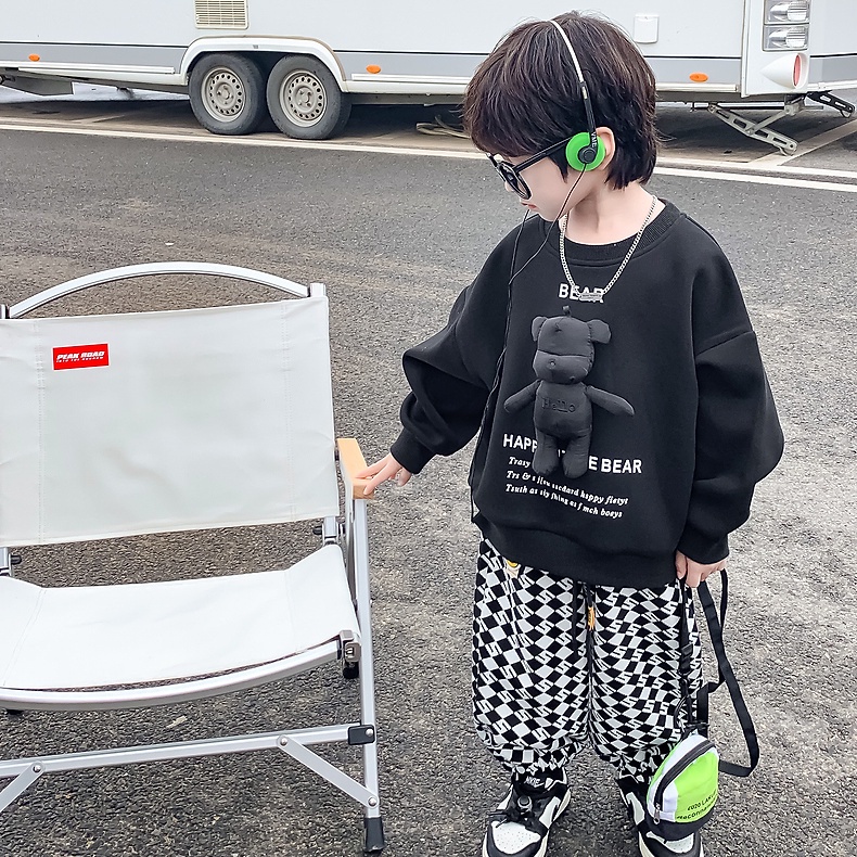 Set Đồ Thể Thao Dài Tay Phong Cách Thời Trang Mới 2023 Cho Bé Trai