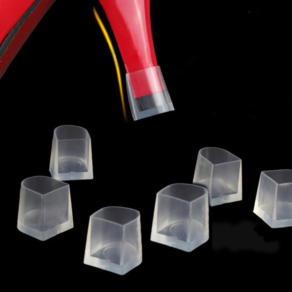 2 Miếng silicone Trong Suốt Bọc Gót Giày Cao Gót Chống Trượt