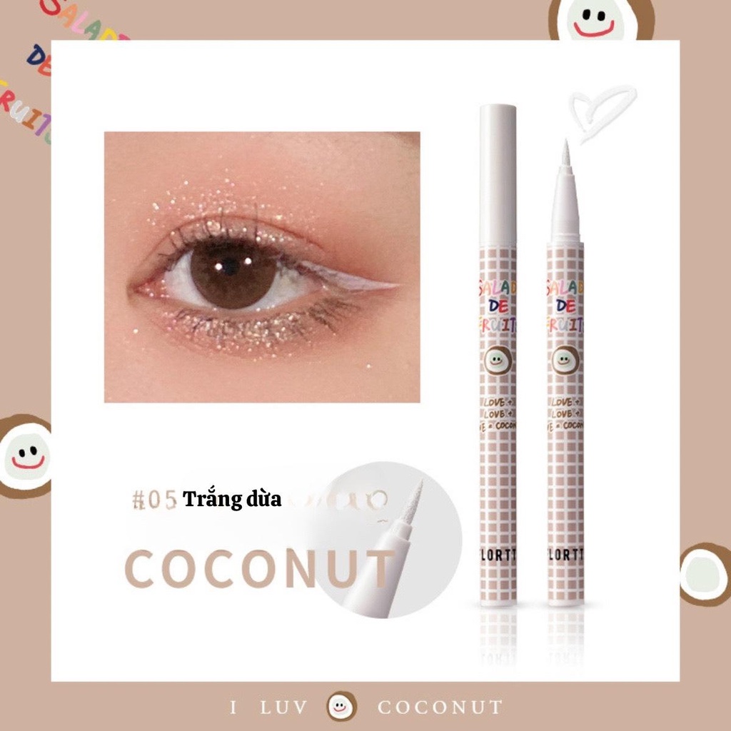 Bút kẻ mắt eyeliner FLORTTE không lem, lâu trôi
