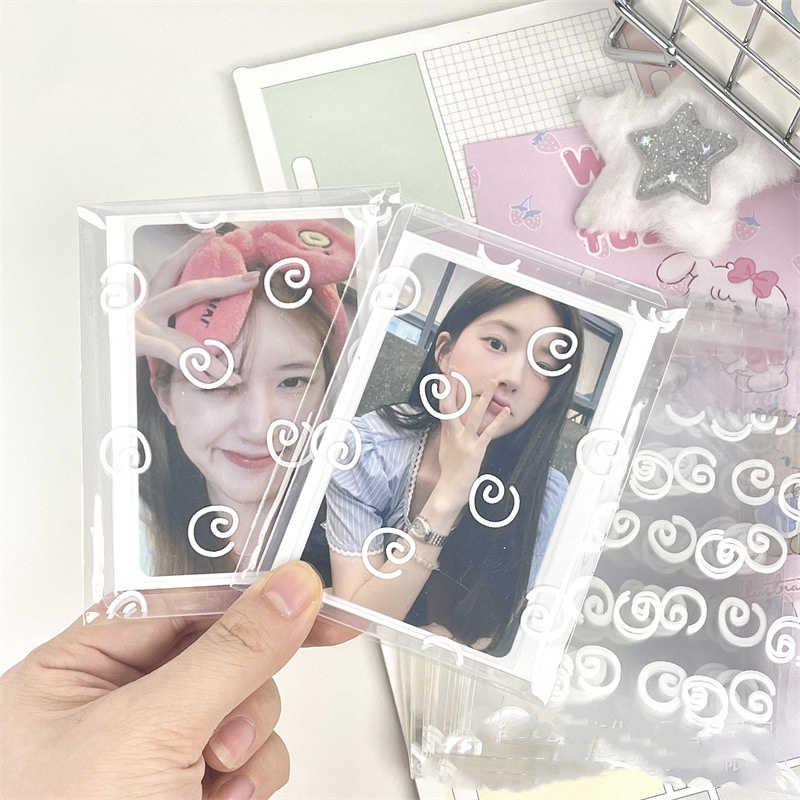 Set 50 Tấm Thẻ Dán Tự Dính Hình Tròn Màu Trắng Dùng Làm Quà Tặng