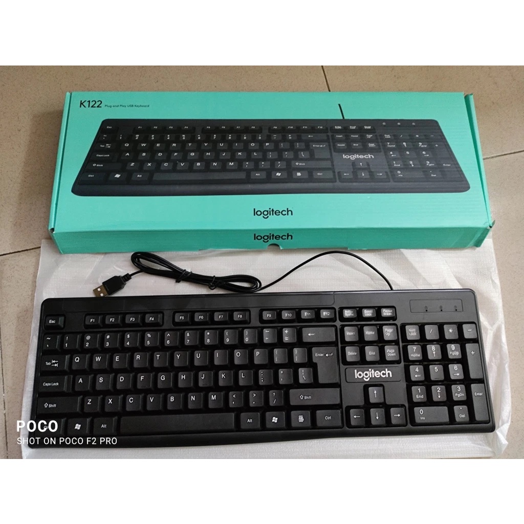 Bàn phím có dây Logitech K122 hàng super1 công ty bảo hành 2 năm