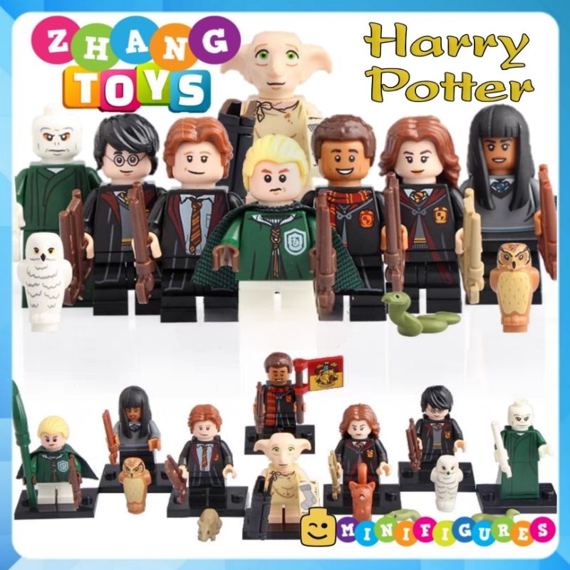 Mô hình nhân vật Harry Potter Hermione Ron Dean Lord Voldemort Draco Malfoy Dobby WM6040 Zhang Brick