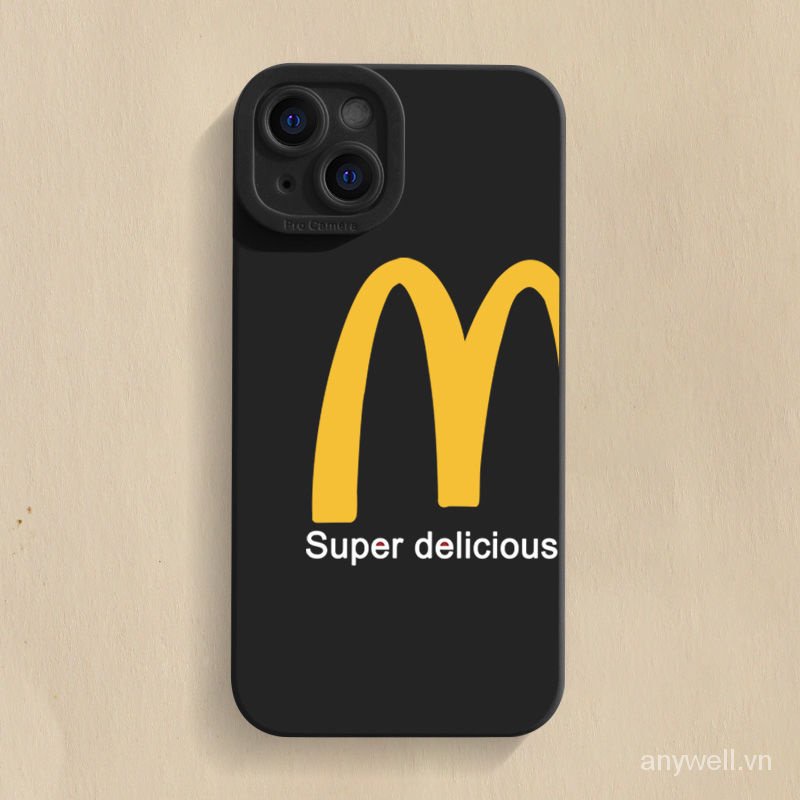 Mcdonald 'S m Ốp Điện Thoại Silicon Siêu Mỏng Bề Mặt Nhám Cho iphone 14 pro max / 14 plus / 13 pro max / 13 pro / 13 mini / 12 pro max