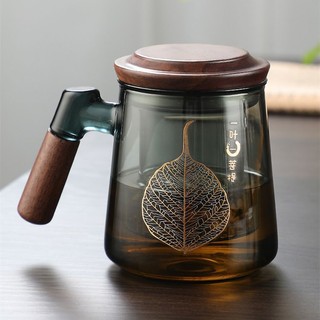 Bộ ấm trà bằng thủy tinh có bộ lọc tách trà cao cấp phong cách mới dành cho văn phòng