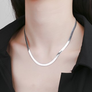 Vòng cổ Choker Bằng Thép Không Gỉ Dạng Xích Rắn Phong Cách Cổ Điển Cho Nam Và Nữ