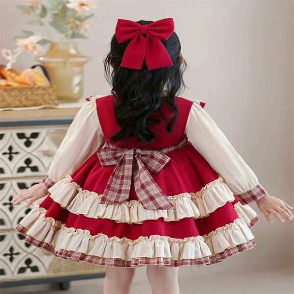 Đầm Công Chúa Phong Cách lolita Thời Trang Xuân Hè Cho Bé Gái