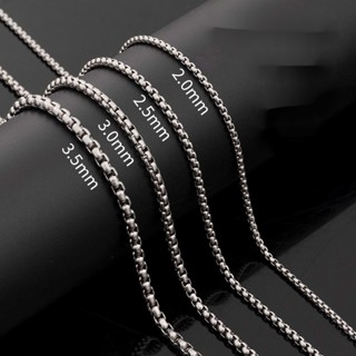  Dây Chuyền Mặt Vuông Bằng Thép Titan Không Gỉ