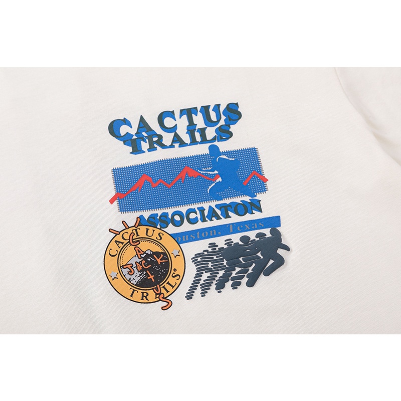 Travis scott - Áo Thun Tay Ngắn In Hình Xương Rồng jack trails assn Phong Cách unisex